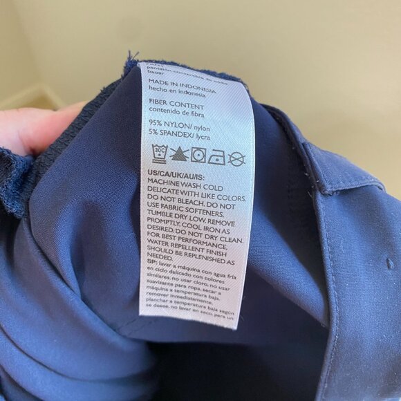 Eddie Bauer Womens Convertible Pants Navy Blue Size 14 - Picture 9 of 10